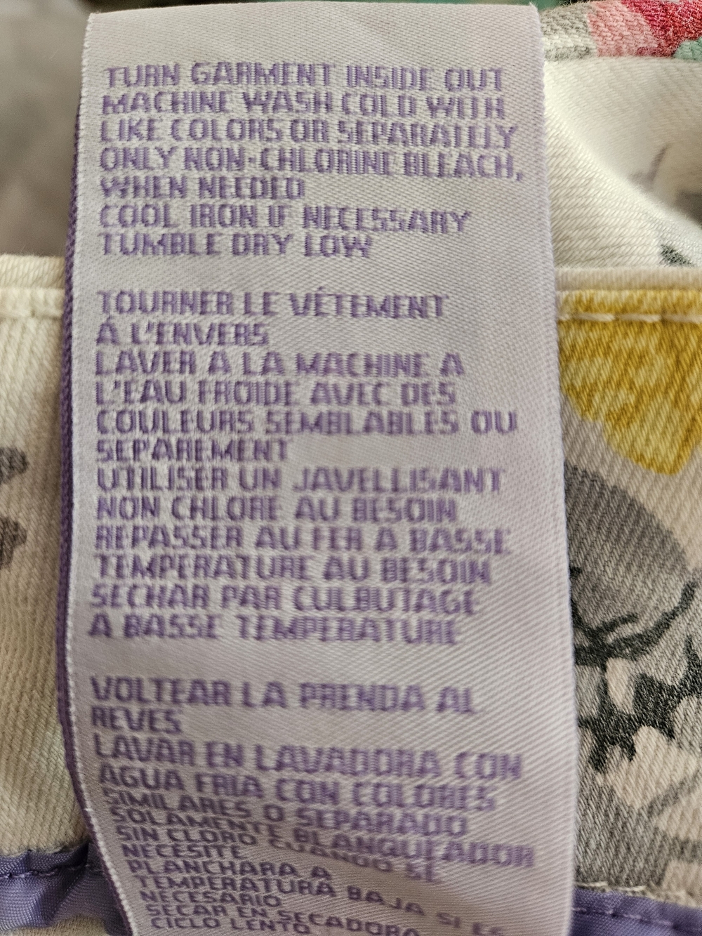 Bluberry Denim White Floral Jeans size 10 - Picture 6 of 7